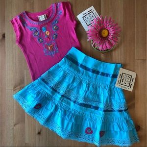 English Roses by Madonna NWT Top and skirt set